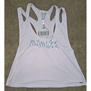 Mambo Strappy Tank Top Size 10 Activewear Pastel Lavender Racerback New Sporty